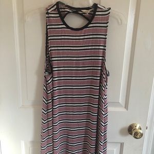 American Eagle red, white and blue striped dress